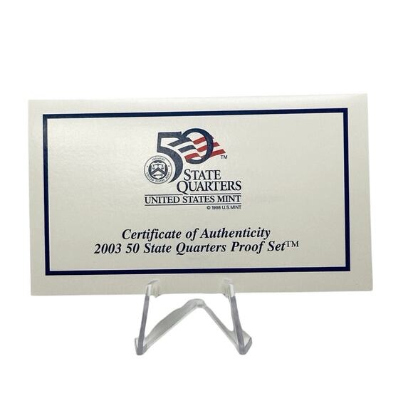 2003 US Mint State Quarters Proof Set Giftable American History Collection - Picture 7 of 9